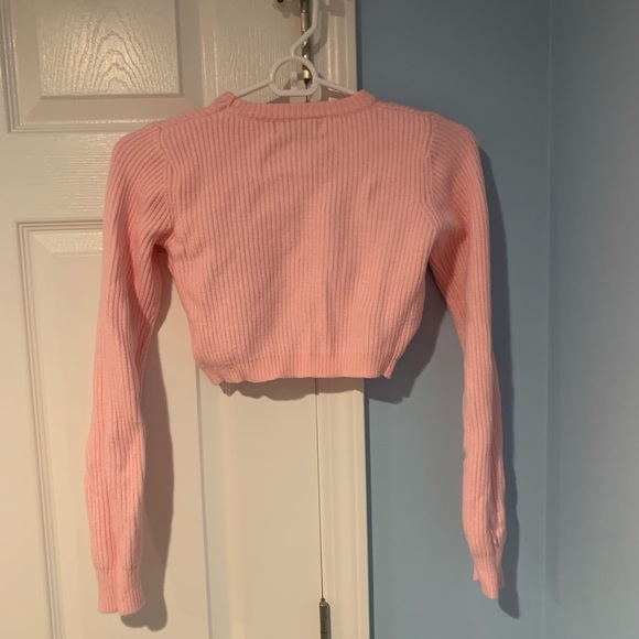 Adika pink cropped sweater - Picture 2 of 4